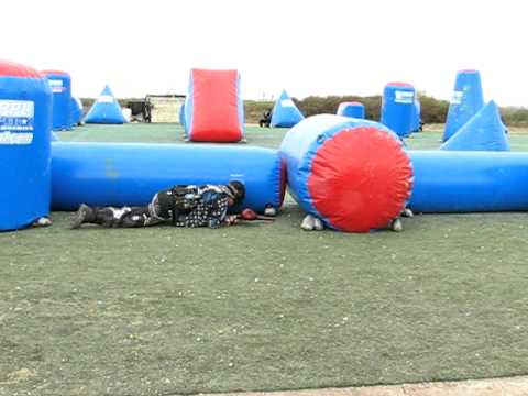 Paintball High Intensity blue squad practice w armed force #3