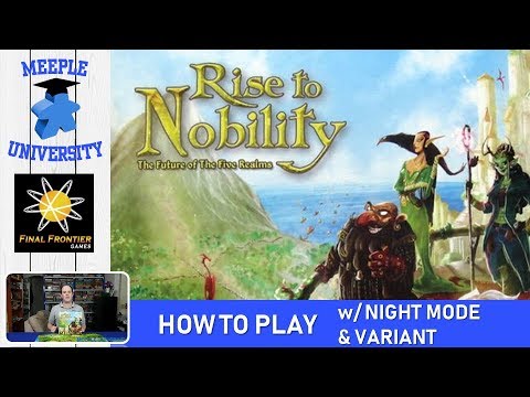 Rise to Nobility Board Game – How to Play, with Night Mode and Short Variant (CONCISE rules!)