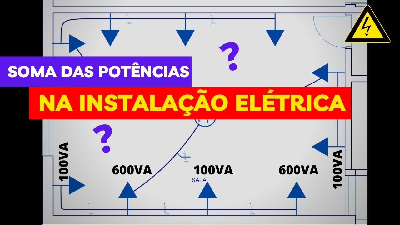 Como calcular a potência das tomadas? Soma das potências no circuito na instalação elétrica!