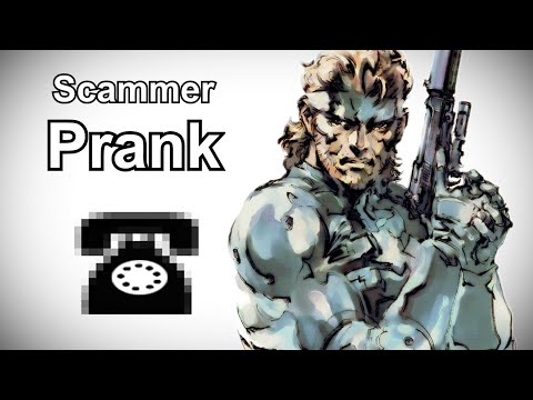 Solid Snake Calls Tech Support Scammers - Metal Gear Prank Call