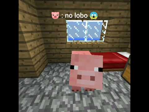 puerquito puerquito abreme la puerta 🐷🐺🗣️🗣️🗣️🗣️💯💯🔥🔥 #shorts #minecraft