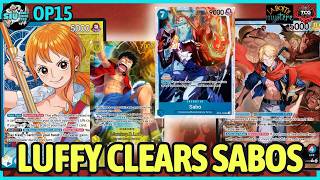 LUFFY CLEARS SABOS [OP15] 🔵🟡 Nami VS. 🔴🔵 Lucy 🎮 GAMEPLAY