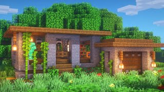 Minecraft: How to Build a Stone House | Simple Survival Stone House Tutorial