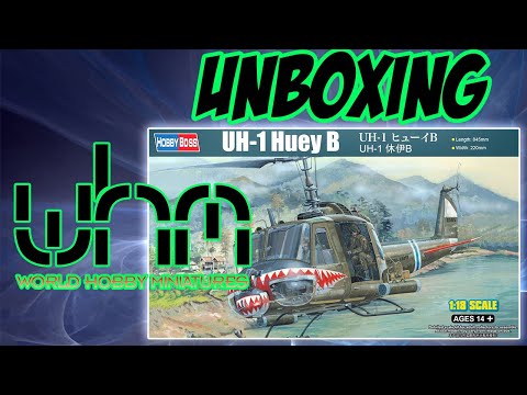 thumbnail image 2 of Hobbyboss 1:18 Scale UH-1 Huey B/C Helicopter Plastic Model Kit - #HB81807 2 of 3