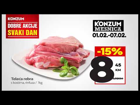 DOBRE AKCIJE SVAKI DAN iz novog Konzum kataloga! 01.02.-07.02.2018.