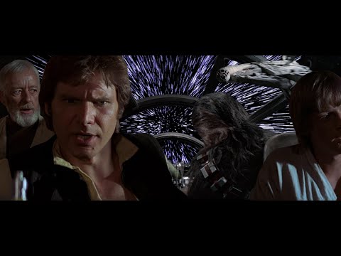 Star Wars: Episode IV - A New Hope (1977) Millennium Falcon escapes Tatooine [4K 60FPS]
