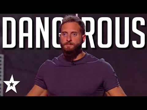 DANGEROUS STUNTMAN Nearly Gets CRUSHED! | Britain's Got Talent 2020 | Got Talent Global