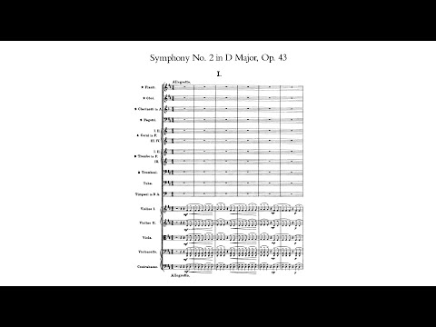 Sibelius: Symphony No. 2 in D major, Op. 43 (with Score)
