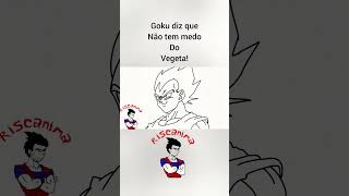 GOKU DIZ QUE NÃO TEM MEDO DO VEGETA!!!(Voz clone teste) #dragonball#goku#animação #memes#vegeta