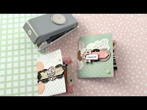 Mini Pocket Folder/Ephemera Holder | Using Paper Punch Shapes & Paper Scraps | TUTORIAL