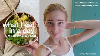 committing to weight gain