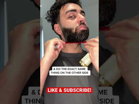 Beard Tutorial: How To Shape Your Neckline - A Balance Method #shorts #beard