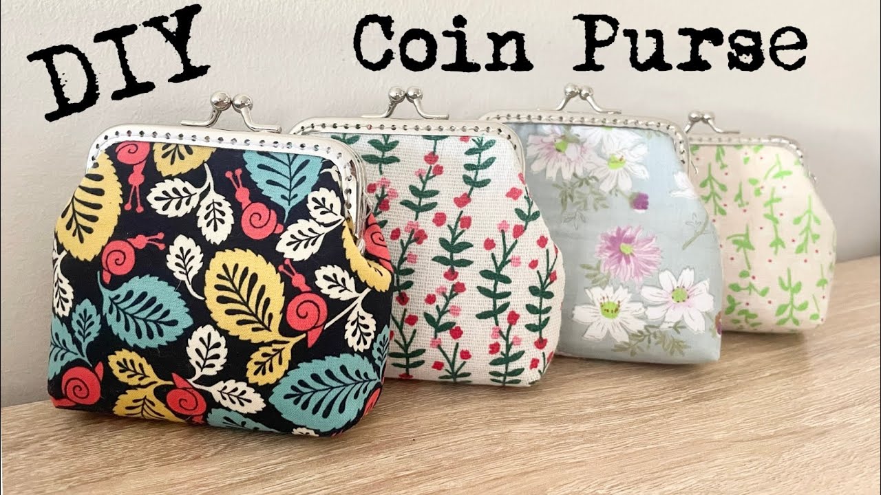 Coin Purse DIY Sewing Tutorial | Free Pattern Download | Kiss Lock | Clasp Frame | Beginners
