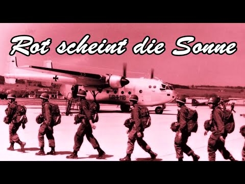 Rot scheint die Sonne - Fallschirmjägerlied (German Paratrooper Song) + English Translation