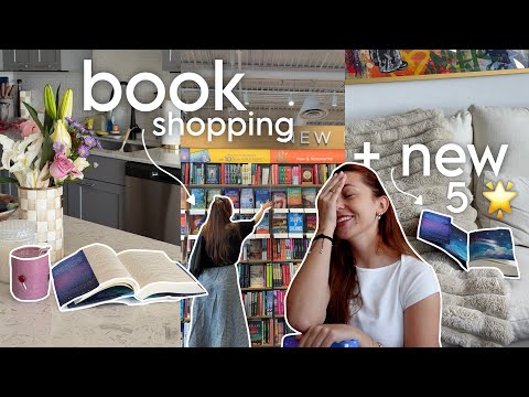 book shopping + reading a 5 🌟 book! (reading vlog)
