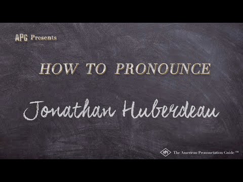 How to Pronounce Jonathan Huberdeau (Real Life Examples!)