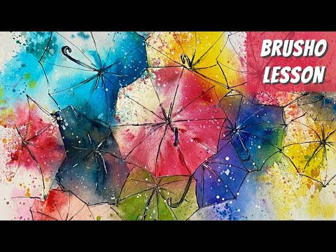 How To Use Brusho with WATERCOLORS