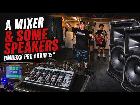 A Mixer & Some Speakers | 2 DMNDBXX Pro Audio 15's Unboxed, Plugged in and Played 🎸 They are loud!