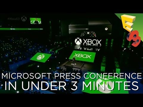 MICROSOFT at E3 in Under 3 Minutes! E3 2014 Press Conference Supercut