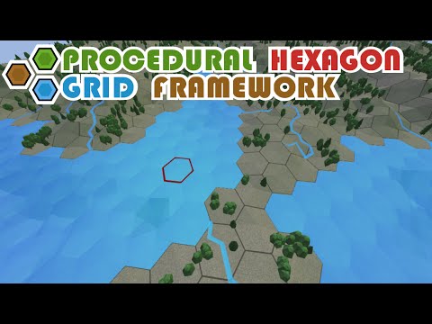 Procedural Hexagon Grid Framework - v1.0 - Slideshow video