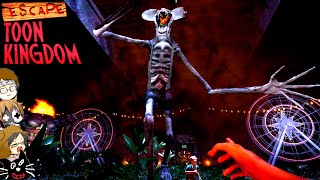 【4人実況】絶望遊園地から脱出するために友人を裏切らないといけないホラーゲーム『 Escape Toon Kingdom 』