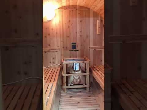 Aurora 2-4 Person Traditional Barrel Sauna video walkthrough