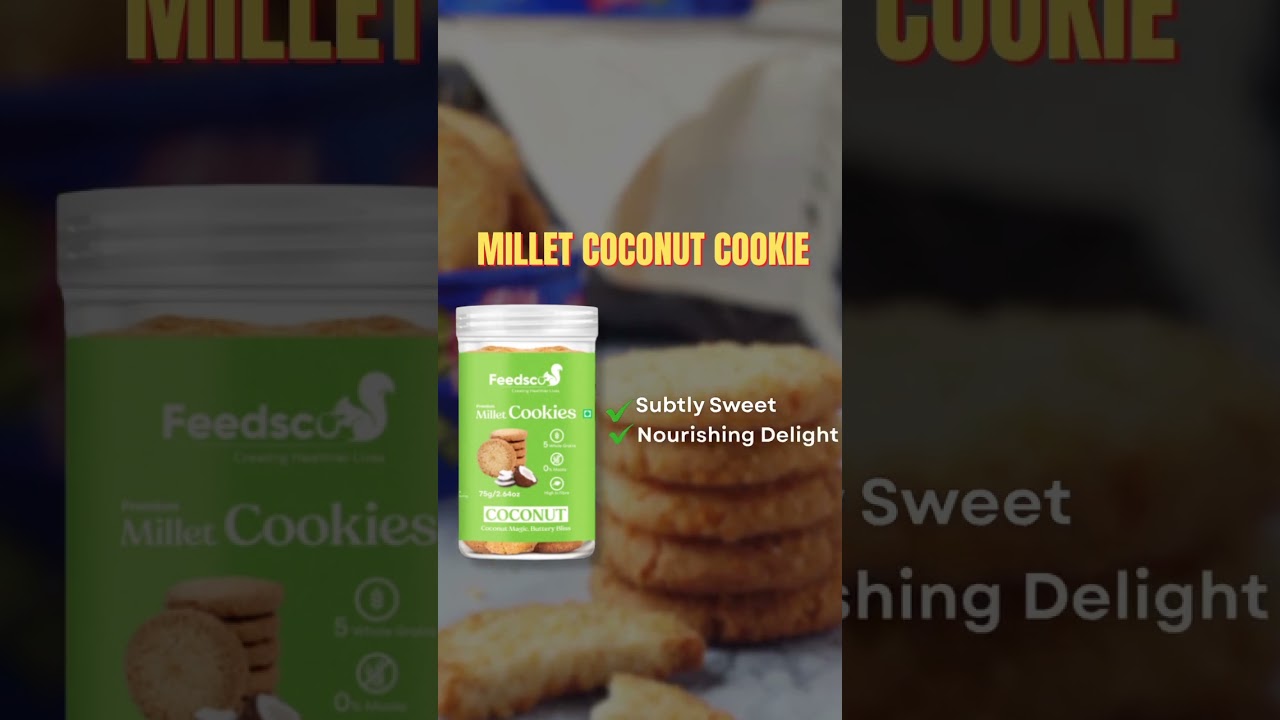 Feedsco's Millet cookies#healthysnacks #MilletCookies #CleanEating #NutritionFirst #HealthyLifestyle