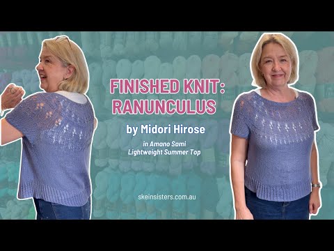 Finished Knit: Ranunculus by Midori Hirose in Amano Sami | Lightweight Summer Sweater