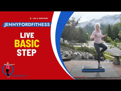 Live Step Aerobics Basic w/3 Combos | Cardio Bursts Workout at-Home Fitness | Beat COVID19 | Cardio