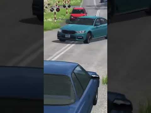 Loss of Control Car Crashes-BeamNG Drive #shorts