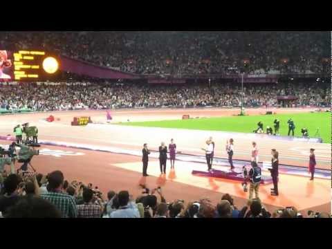 Jessica Ennis victory ceremony