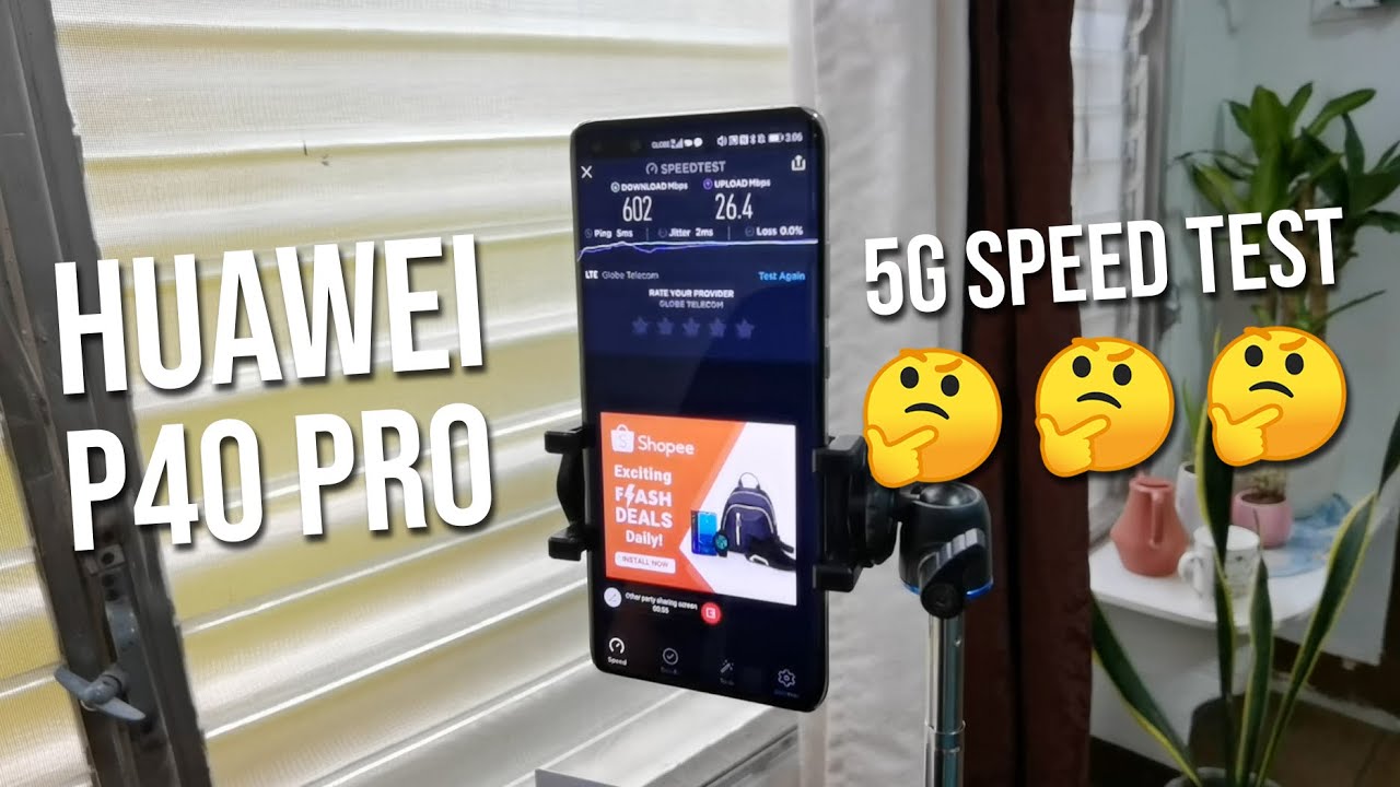 Huawei P40 Pro 5G speed test in BGC!