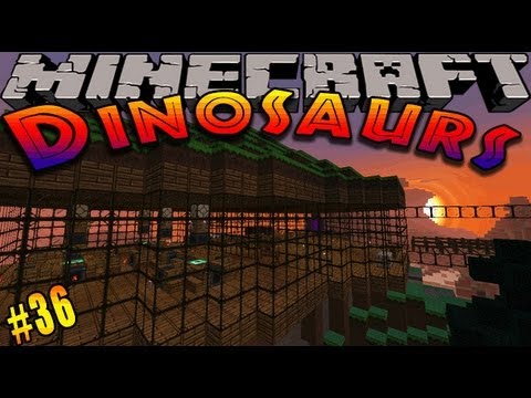Minecraft Dinosaurs - ( Dinosaur mod ) - Episode 36 - T-REX ATTACKS!
