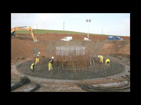 Ysgellog timelapse - foundation steelwork