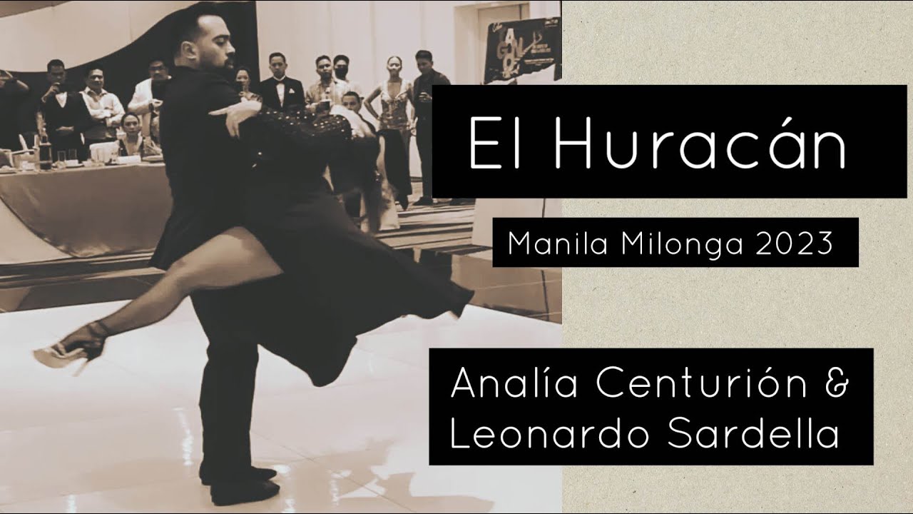 Analía Centurión & Leonardo Sardella in #Manila #TangoShow "El Huracán" 🌪️
