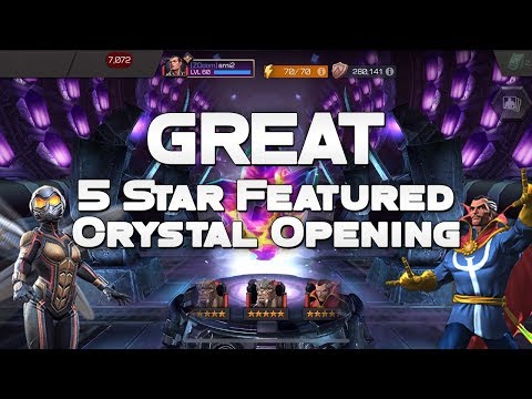 5 Star Featured Crystal Opening - It's actually a Really Good Pull - Marvel Contest Of Champions