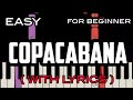 COPACABANA ( LYRICS ) - BARRY MANILOW | SLOW & EASY PIANO