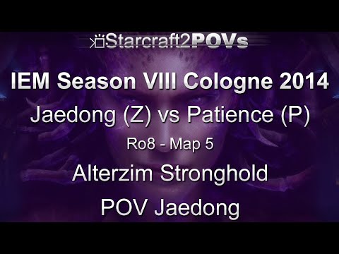SC2 HotS - IEM VIII Cologne 2014 - Jaedong vs Patience - Ro8 - Map 5 - Alterzim - Jaedong