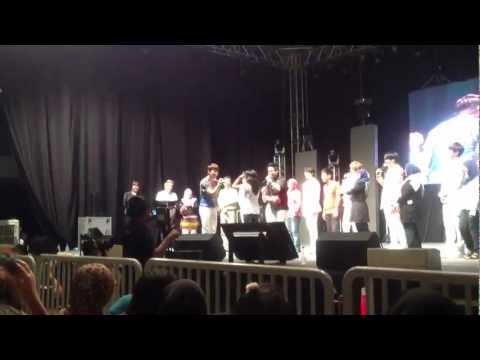 121110 ZE:A play Cham Cham Cham Game with fans