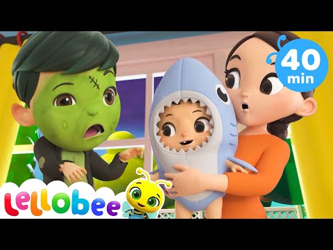 Baby Shark Dance +More Halloween Nursery Rhymes for Kids | Little Baby Bum