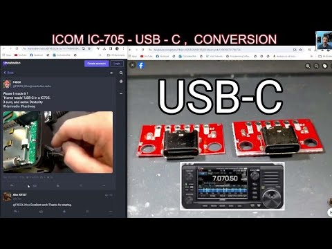 ICOM IC-705 - USB - C ,  CONVERSION