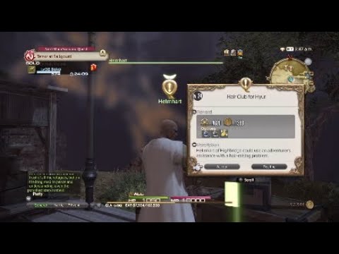 FINAL FANTASY XIV: A Realm Reborn - Eastern Thanalan Side Quest (Lv. 24) - Hair Club for Hyur