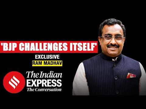 Dr Ram Madhav in conversation with Ms Neeta Sharma of Indian Express