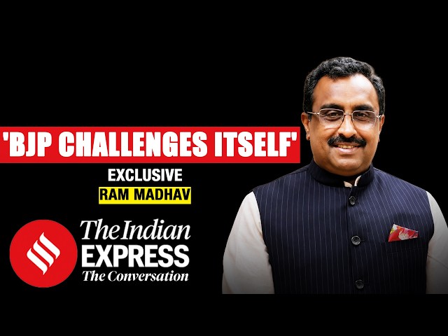 Dr Ram Madhav in conversation with Ms Neeta Sharma of Indian Express