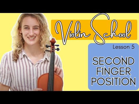 Violin School Beginners Lesson 5: Second Finger Position!