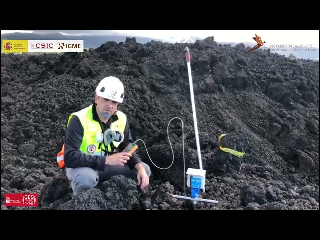 Vídeo, Cascos especiales y medidores de explosividad para estudiar los  gases del volcán de La Palma, Vídeos