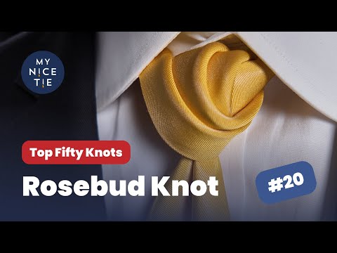 🌹 How to Tie a Tie: Rose Bud Knot #20 of the Top 50 Knots