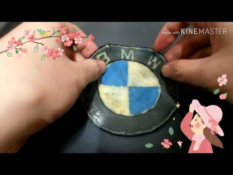 BMW logo pancake art 팬케이크 아트