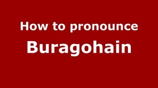 How to pronounce Buragohain