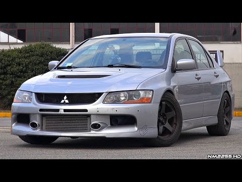600HP Lancer EVO IX in Action - Launches, Accelerations, Flames and More!